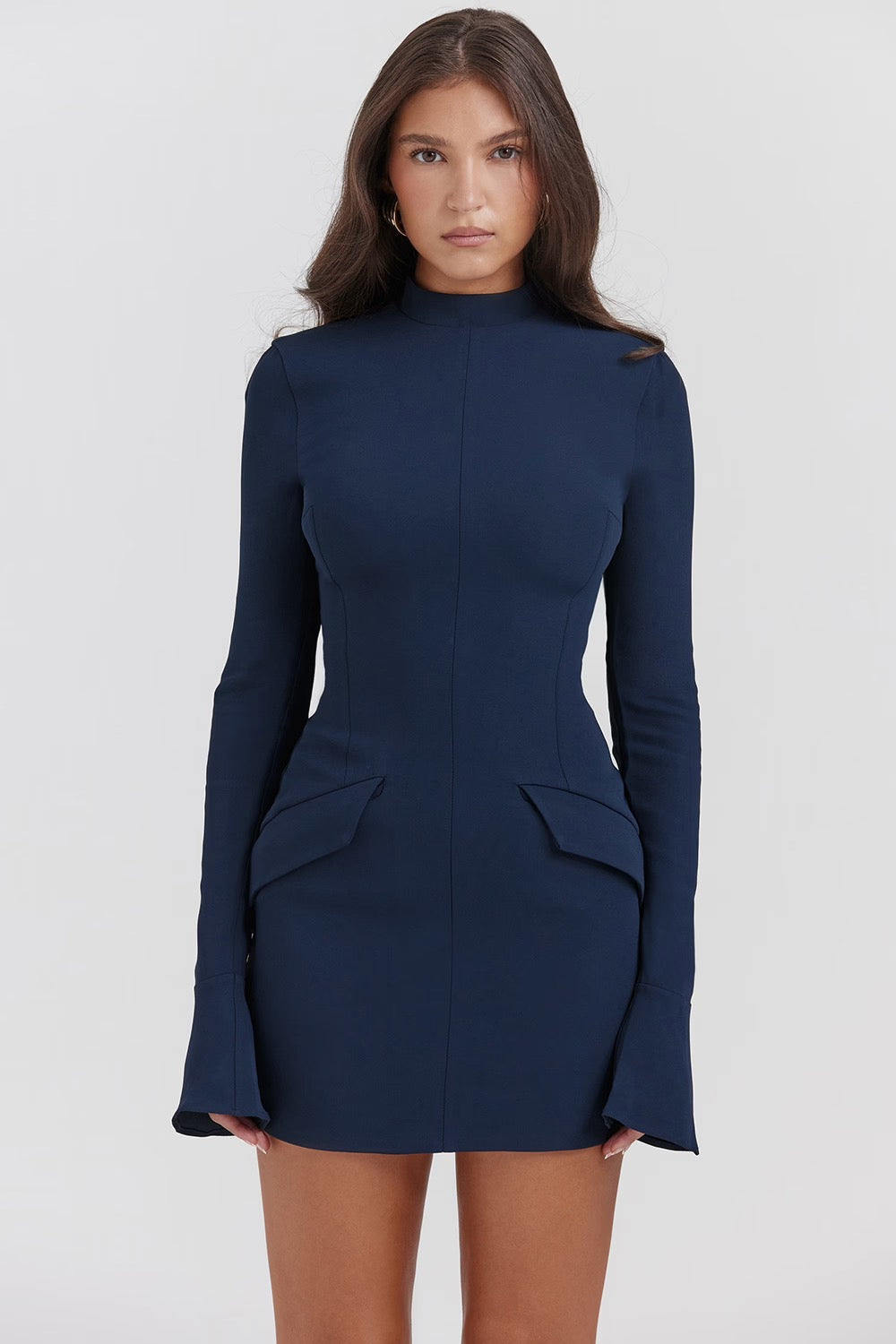 Blaire | Clean Silhouette Modern Tailored Chic Mini Dress