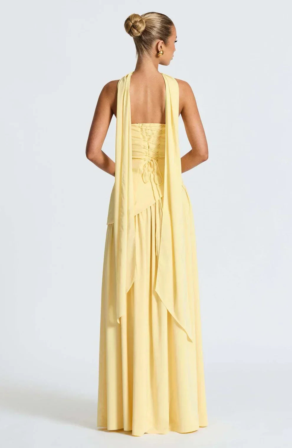 Donna | Asymmetrical Strapless Sculpted Maxi Dress