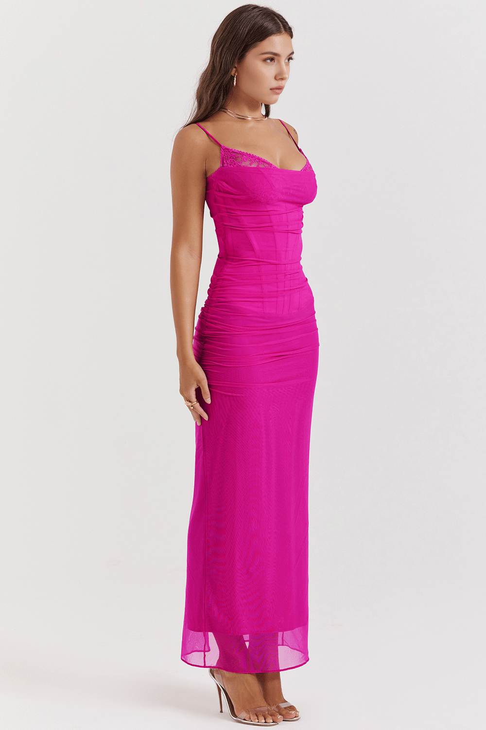 Larissa Women’s Maxi Dress | Draped Festive Gown & Stylish Workwear