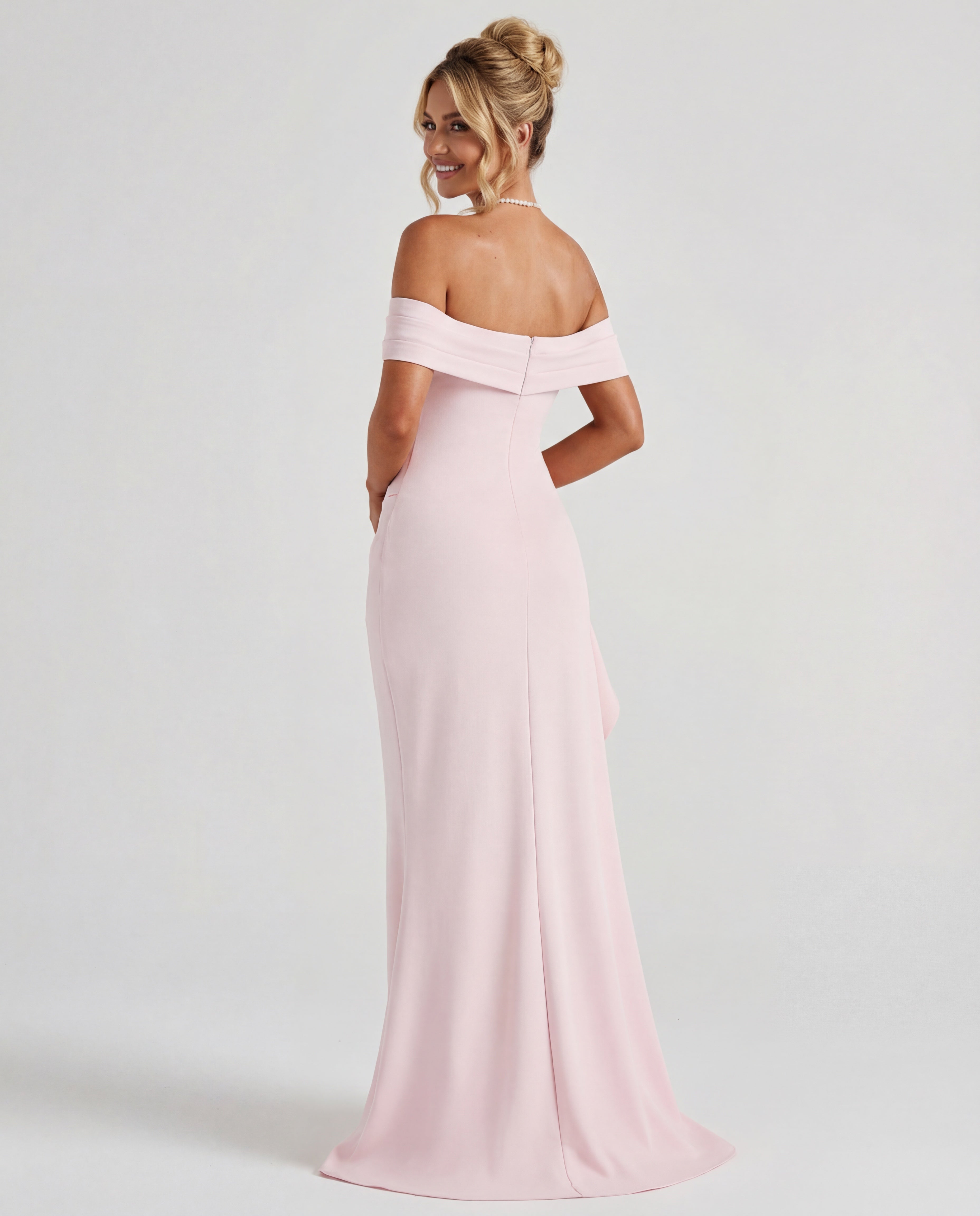 Belle | Bodycon Off-Shoulder Ruched Maxi Dress