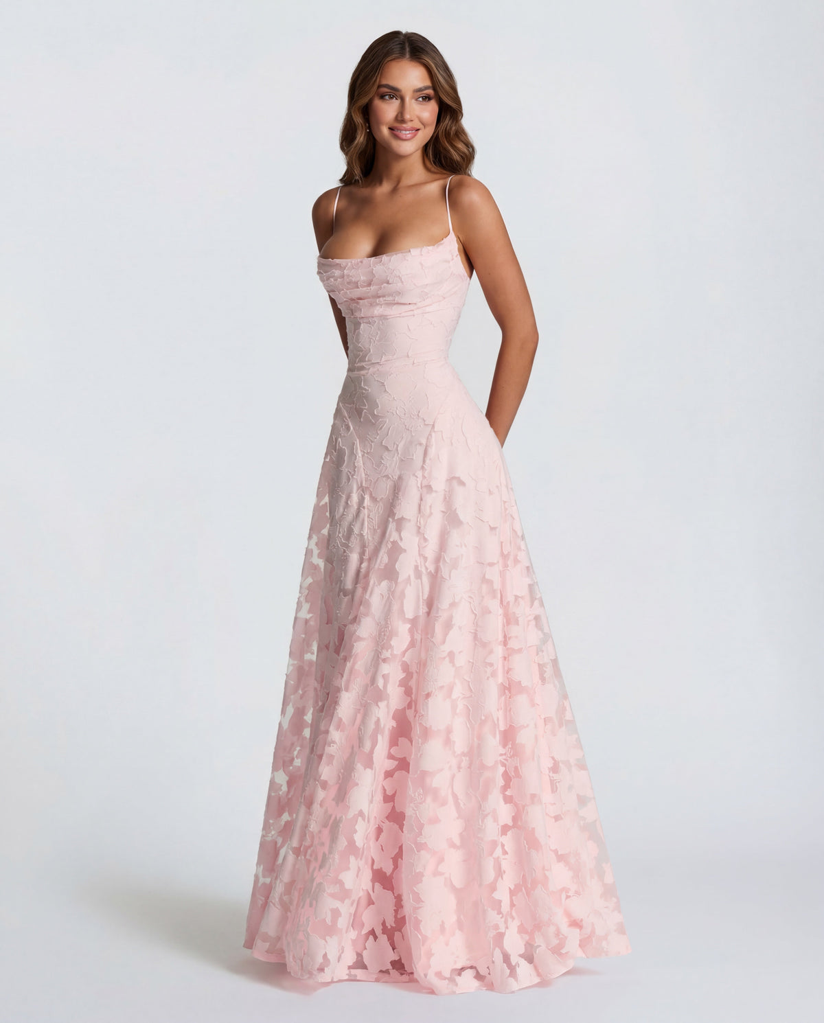 Wynn | Floral Burnout Jersey Maxi Dress