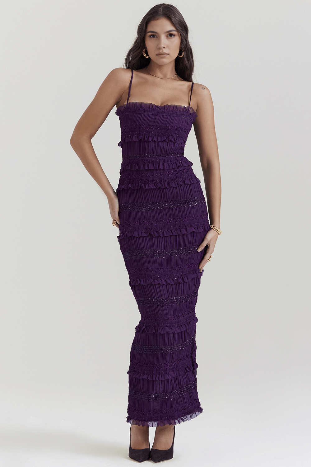 Malene Women’s Maxi Dress | Classic Long Dress for Day & Night