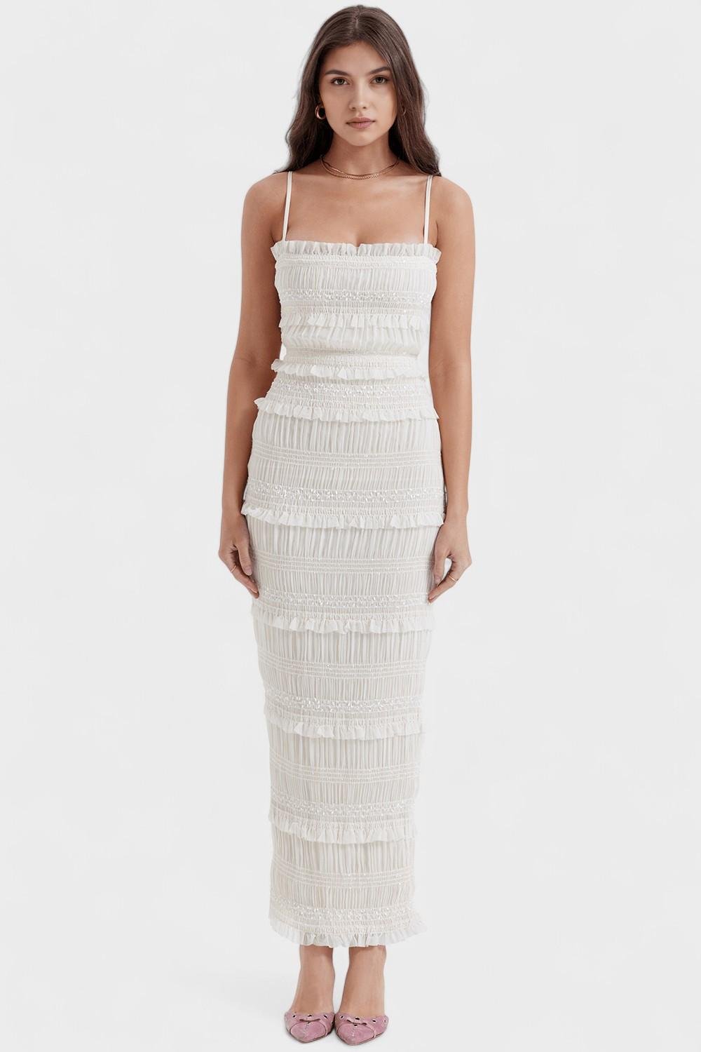 Malene Women’s Maxi Dress | Classic Long Dress for Day & Night