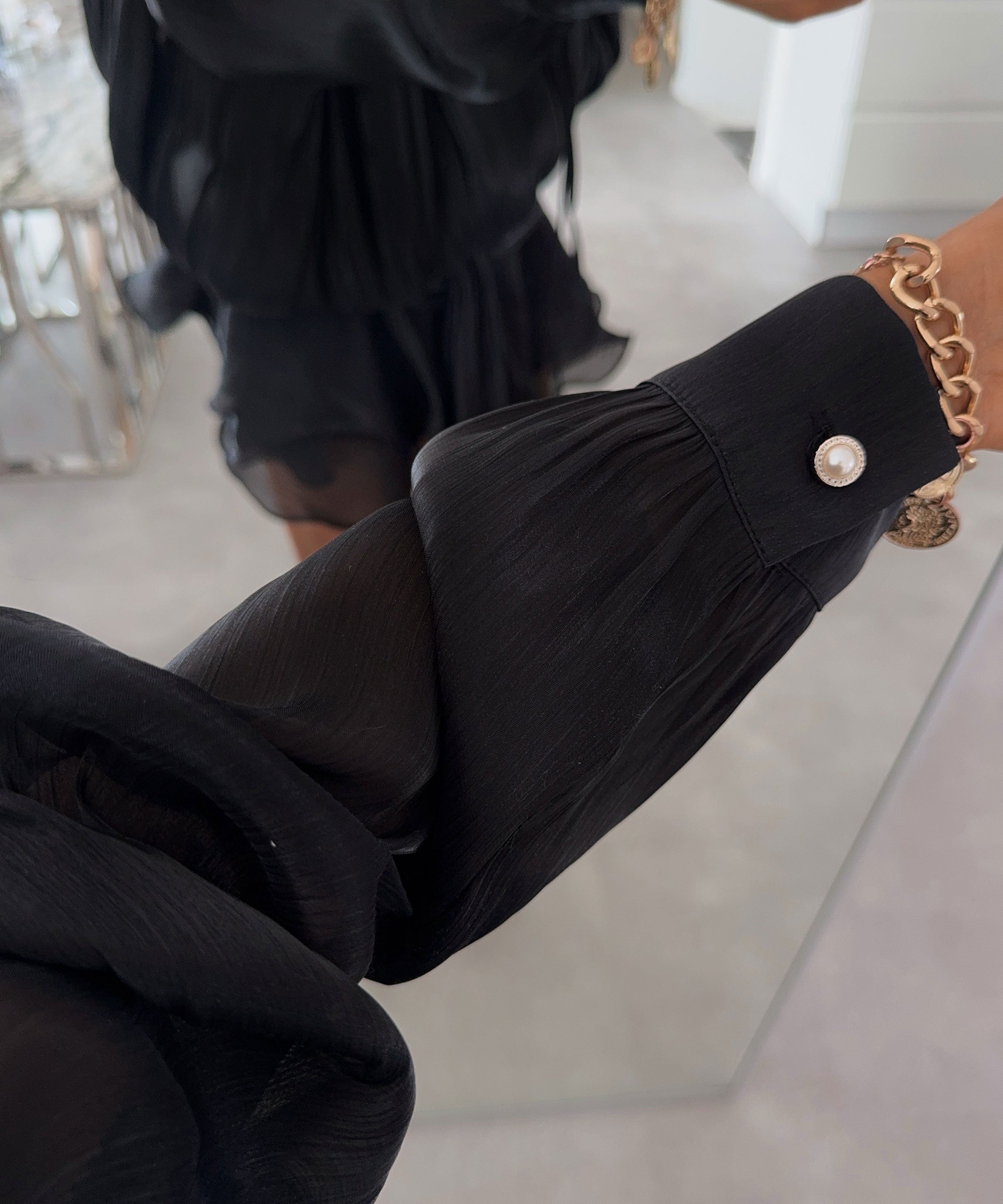 Velvet | Lustrous Black Velvet Mini Dress