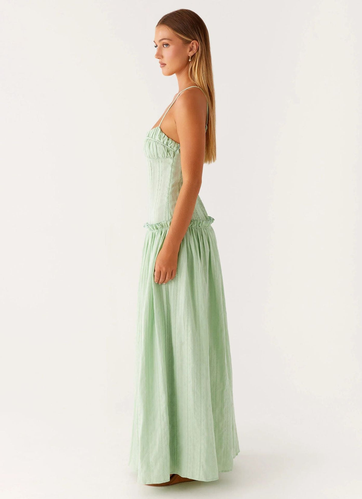 Jamy | Elegant Back Slip Color-Block Maxi Dress