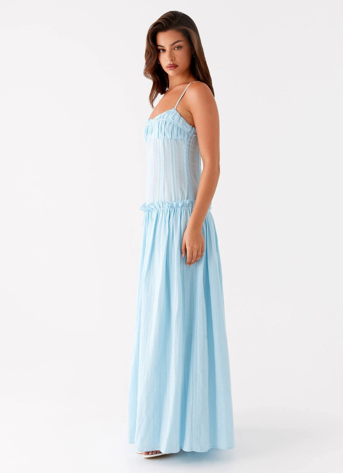 Jamy | Elegant Back Slip Color-Block Maxi Dress