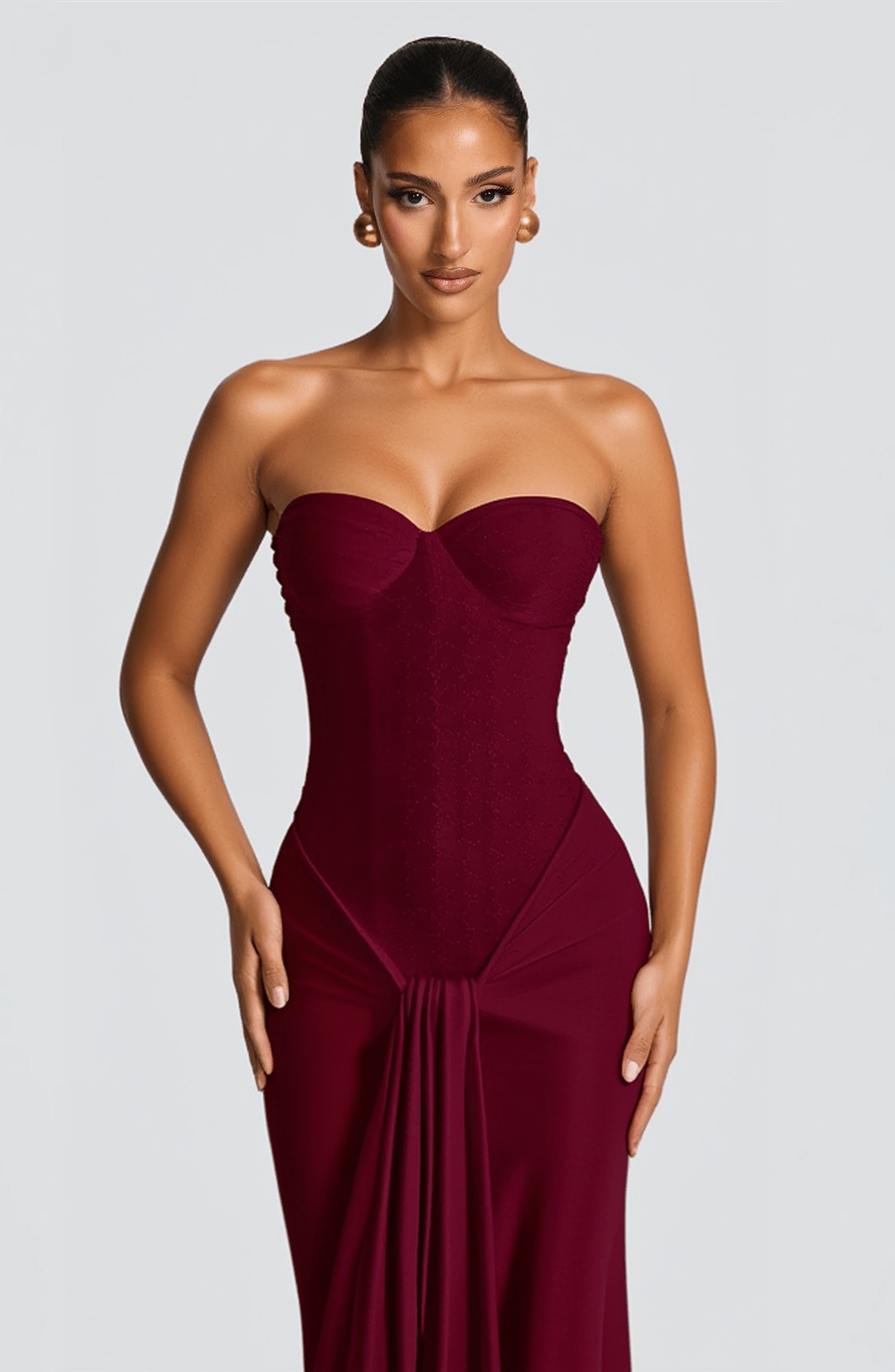 Allegra - Burgundy half body