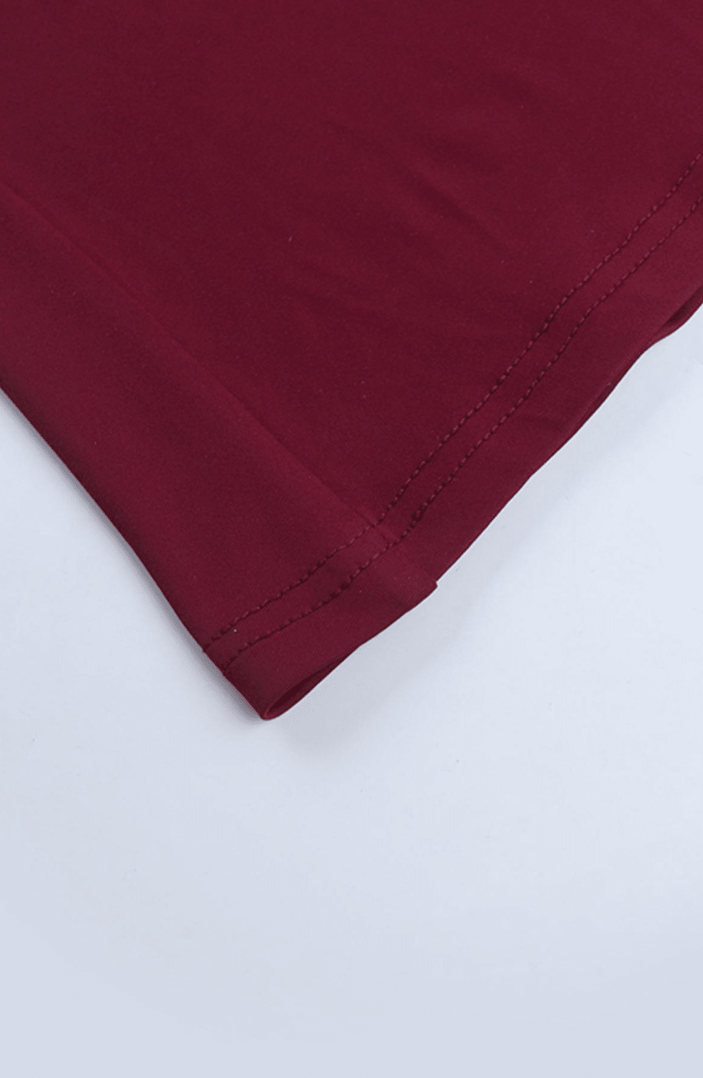 Allegra - Burgundy hem detail