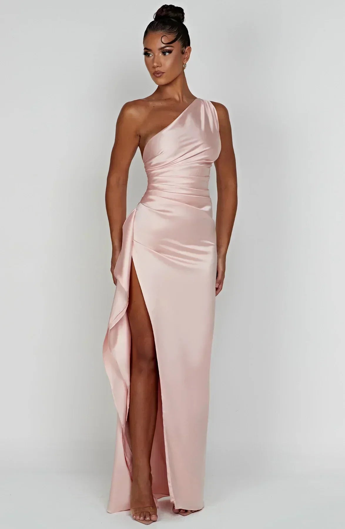 Grace | Elegant Long Slip GownSatin Maxi Dress