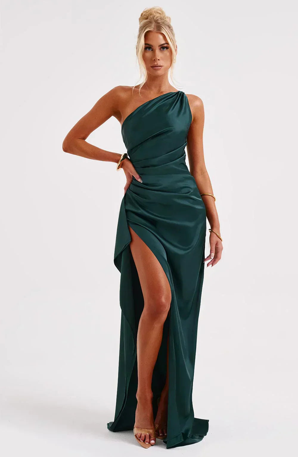 Grace | Elegant Long Slip GownSatin Maxi Dress