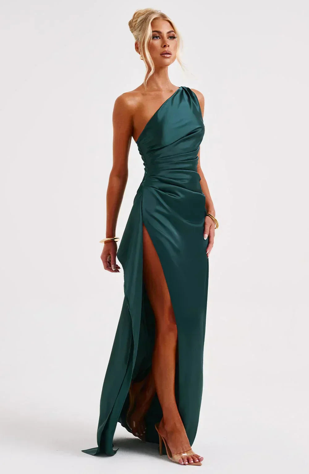 Grace | Elegant Long Slip GownSatin Maxi Dress