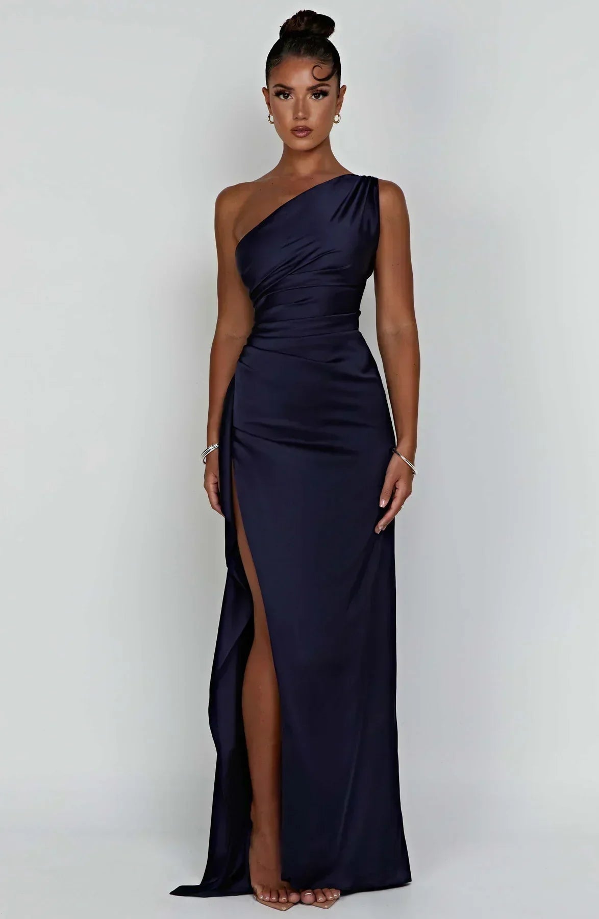 Grace | Elegant Long Slip GownSatin Maxi Dress