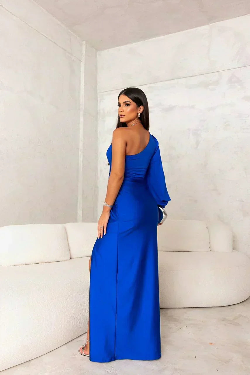 Izabela | One-Shoulder Elegant Evening Maxi Dress