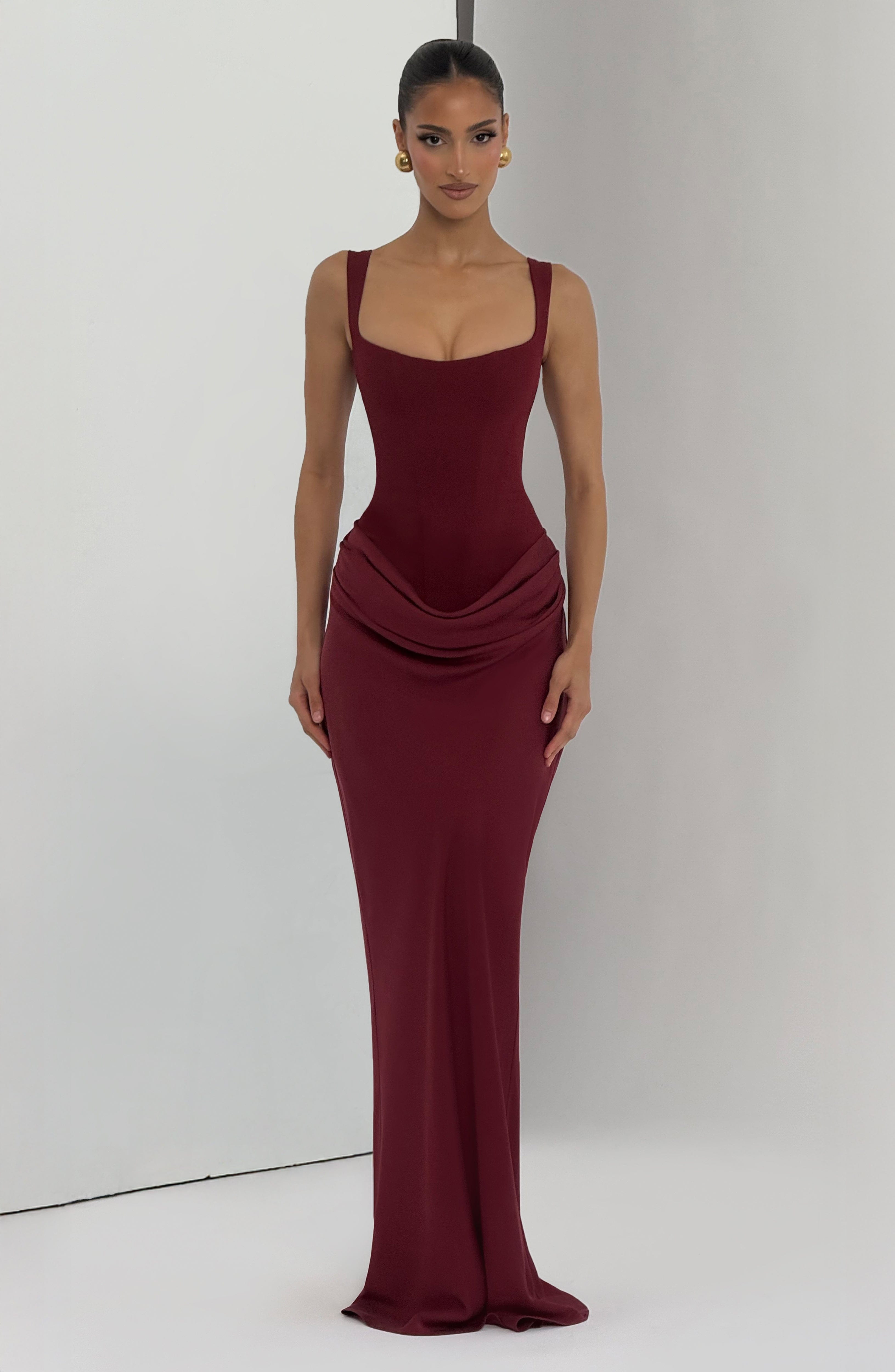 Chantelle Maxi Dress - Burgundy