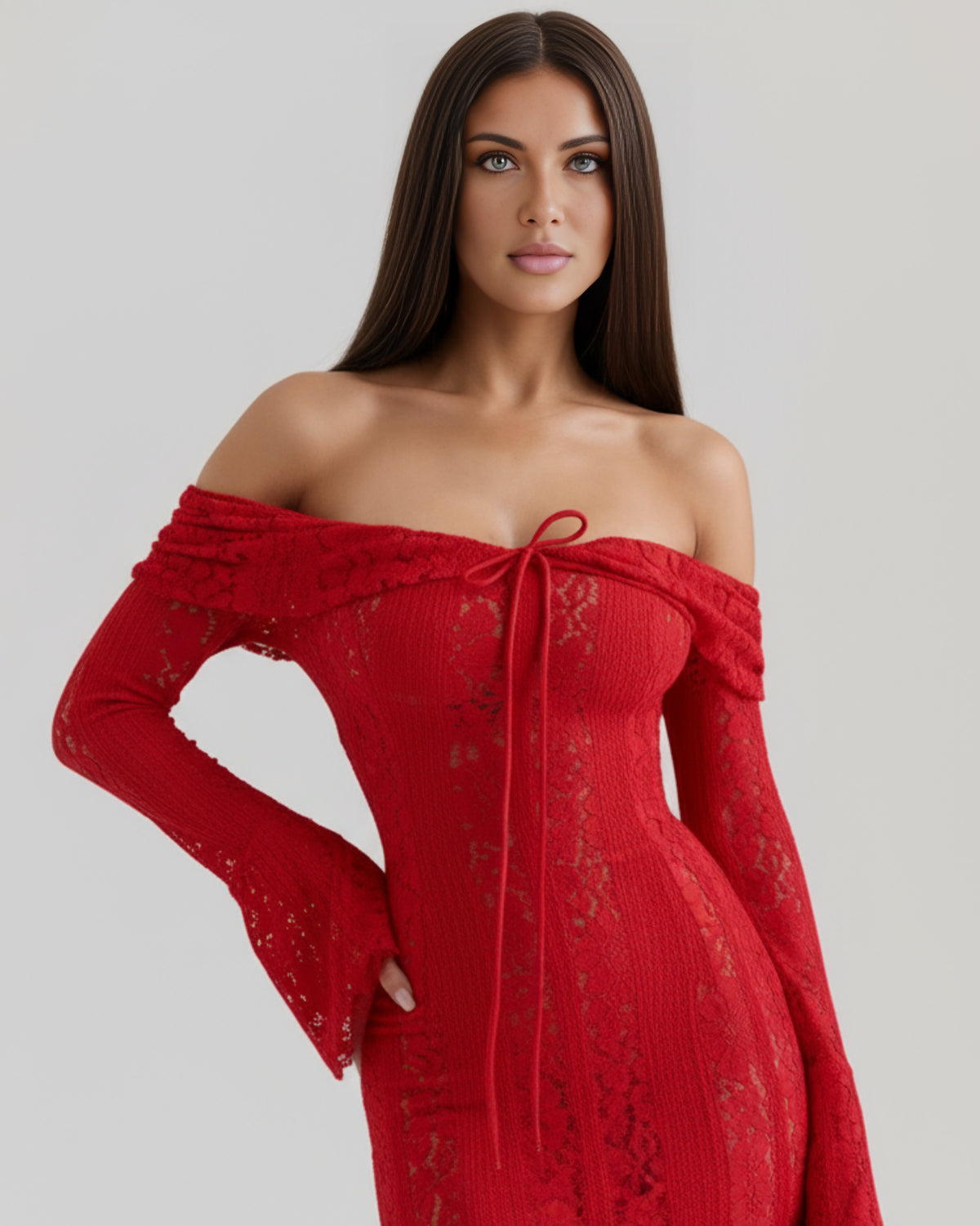 Alessandra | Off-Shoulder Slip Maxi Dress