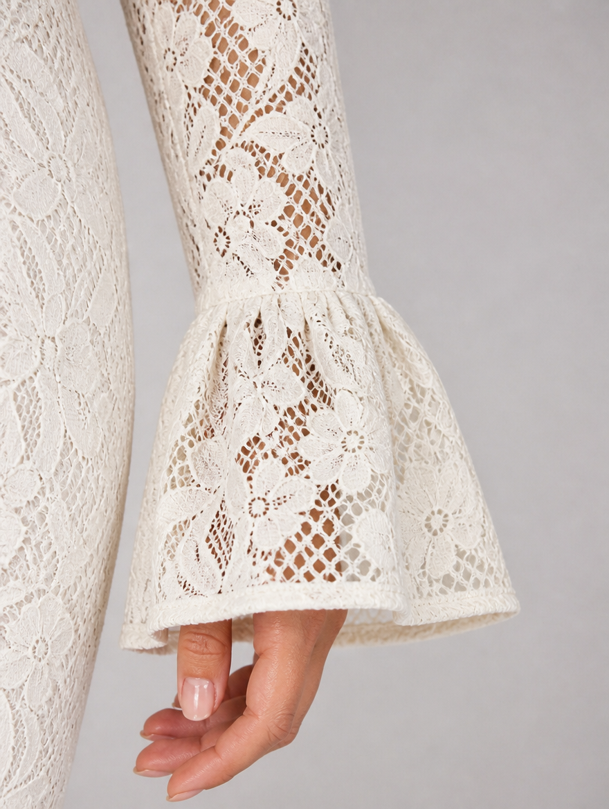 Seraphina | Lace Long-Sleeve Mini Dress