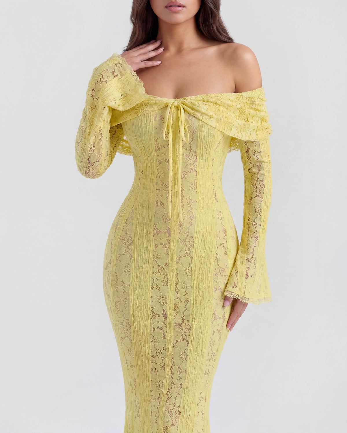 Alessandra | Off-Shoulder Slip Maxi Dress