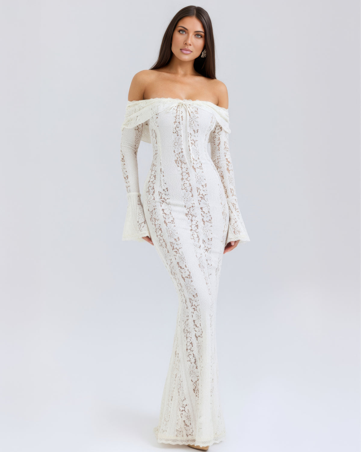 Alessandra | Off-Shoulder Slip Maxi Dress