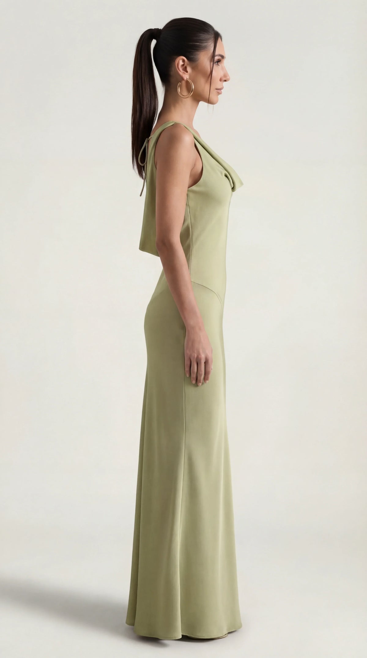 Nora | Elegant Backless Sophisticated Satin Halter Maxi Dress