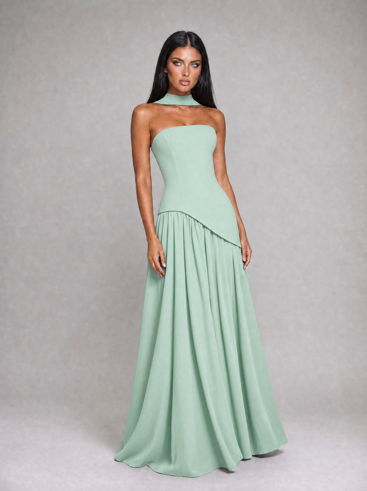 Mint Donna maxi dress - full length