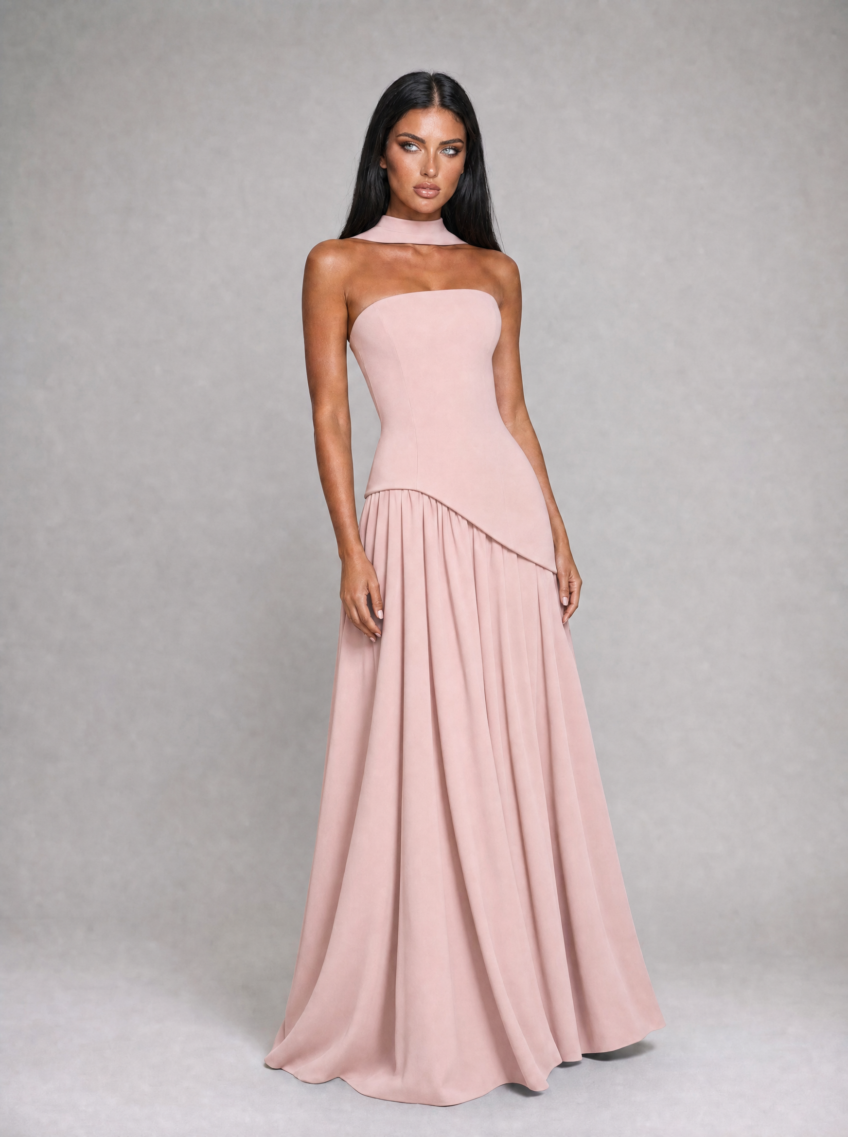 Pink Donna maxi dress - full length