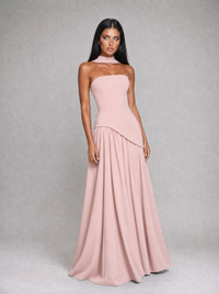 Pink Donna maxi dress - full length