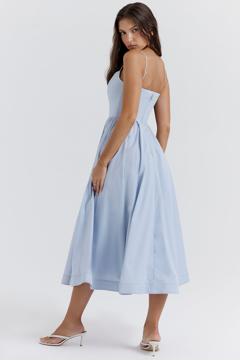 Samara | Elegant Sleeveless Open Back Midi Dress