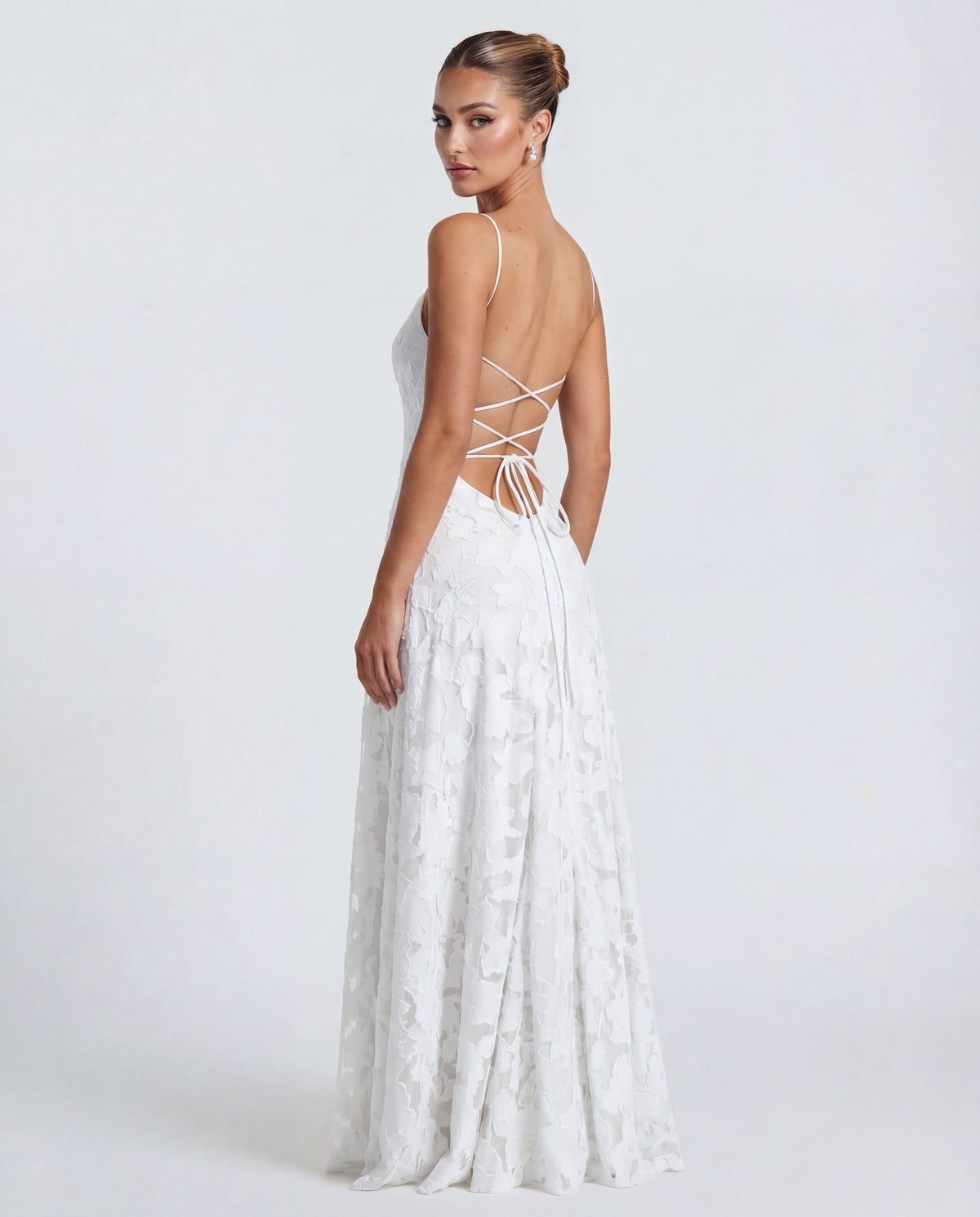 Wynn | Floral Burnout Jersey Maxi Dress