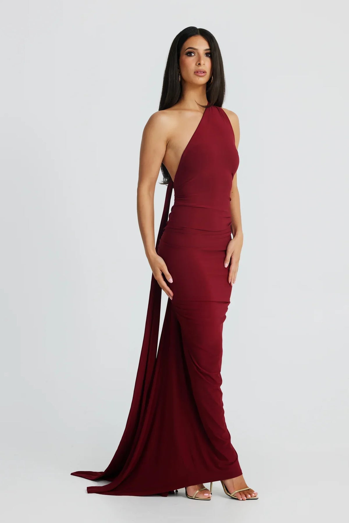 Arabella | Modern Sash Detail Maxi Dress