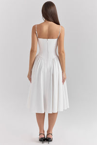 Amaria | Underwired Sweetheart Neckline Corset Midi Dress