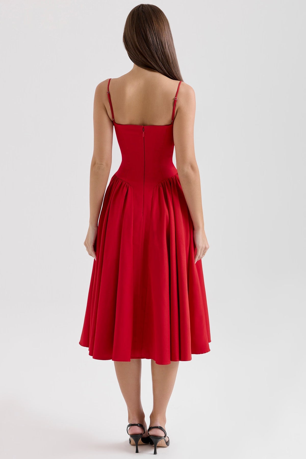 Amaria | Underwired Sweetheart Neckline Corset Midi Dress