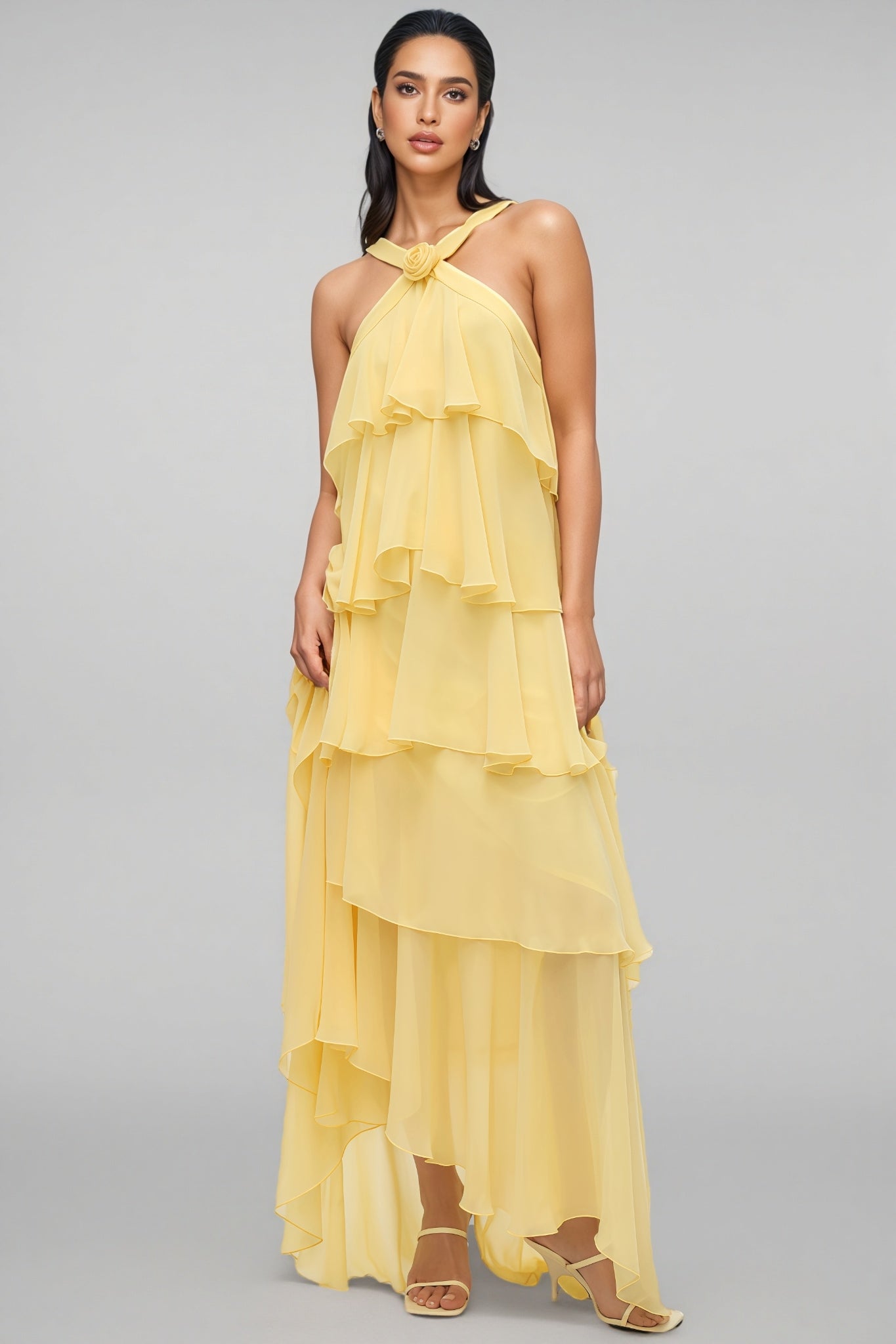 Kacey | Elegant Mermaid Silhouette Lace Embroidered Maxi Dress